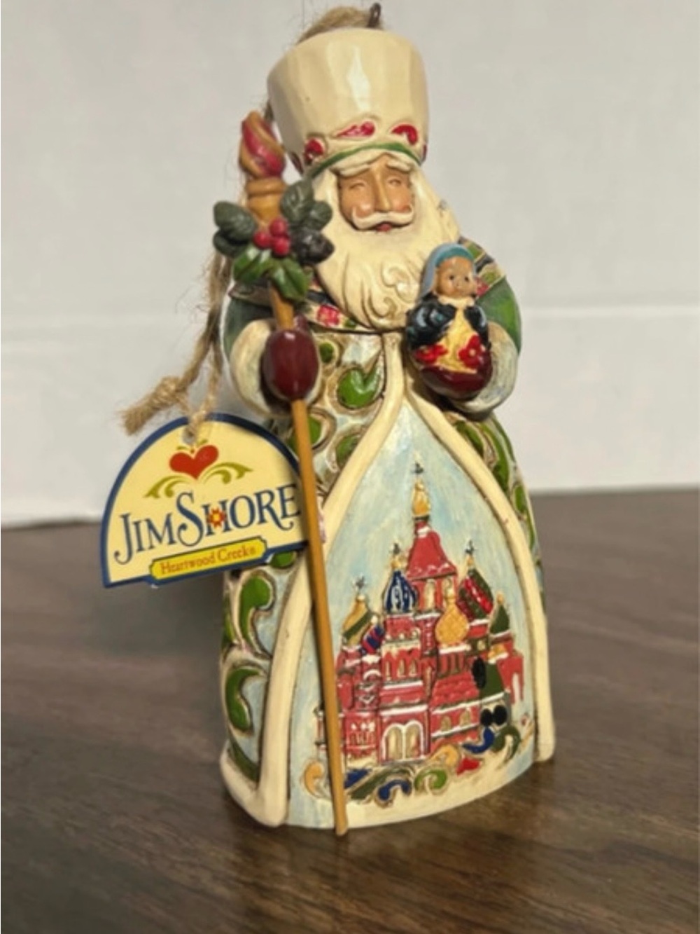Jim Shore -Russian Santa Ornament - Multi-Color